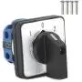 Szliyands Universal Rotary Switch LW26-20 550V 20A 3-Position 4-Terminal Universal Rotary cam selector Latch Switch