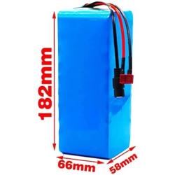 Jieoto 36V 10Ah E-Bike Lithium Battery Pack 18650 Cells 10000mAh Li-ion Battery Fit for 800W E-Bike Motor with 42V Charger for Electric Scooter Electrical Tools