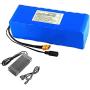 Jieoto 36V 10000mAh Ebike Lithium Battery 10AH 10S 3P Electric Bike Battery Pack for 150W-750W Motor for E-Scooters Electric Tools Electric Wheelchairs with BMS and Charger