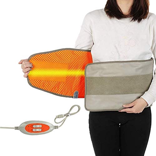 BXQQ Slimming Massage Belt Electric Vibration Sauna Belt with 4 Motors Weight Loss Automatic Timing Far Infrared Heating Fat Burner for Women and Men