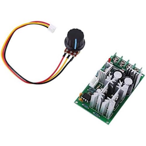 20A DC 10-60V Adjustable Voltage Regulator 1200W PWM Motor Speed Regulator Controller Switch by Current Adjustment