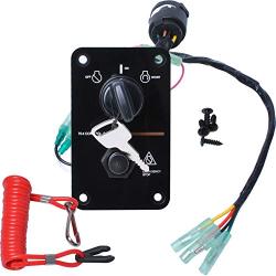 704-82570-08-00 Single Engine Key Switch Panel by Wadoy Compatible with Yamahaa 12V Outboard Yacht Boat Switch Panel 704-82570-11-00 704-82570-12-00