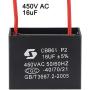 uxcell Ceiling Fan Capacitor CBB61 16uF 450V AC 2 Wires Metallized Polypropylene Film Capacitor 52x40x28mm for Electric Fan Pump Motor Generator 3Pcs