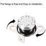 uxcell KSD301 Thermostat 50°C/122°F 10A N.C Adjust Snap Disc Temperature Switch for Microwave,Oven,Coffee Maker 2pcs
