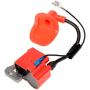 HIAORS Red Racing Ignition Coil with L7T Spark Plug for 2 Stroke 47cc 49cc Engine Kids Mini Moto Quad ATV 4 Wheeler Pocket Dirt Bike Minimoto Chopper Scooter GO Cart