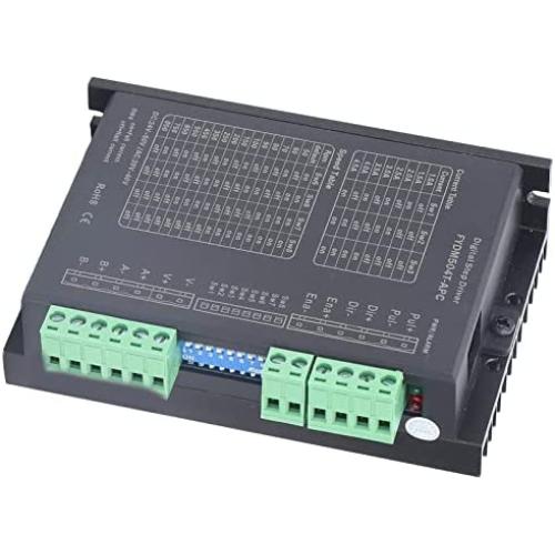 Omabeta Digital Stepper Driver, DC24-50V Adjustable Current Motor Controller Less Vibration for 56mm 60mm 86mm Series