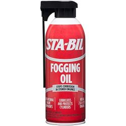 STA-BIL (22001) Fogging Oil - Stops Corrosion In Stored Engines - Lubricates And Protects Cylinders - Coats Internal Engine Components - For All 2 and 4 Cycle Engines, 12 oz.