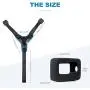 YALLSAME Helmet Mount with Windshield for GoPro Hero 10 9 Go Pro Motorcycle Strap Chin Rhino Attachment Full Face Helmet Mount Accessories for GoPro 9 10 Black Ideal for Racing Skiing High-Speed Sport