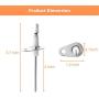 Furnace Flame Sensor Replacement for Goodman 0130F00010 B1172606 B11726-06 - Flame Sensor Igniter Sensing Rod for Goodman Amana Furnace, 2 Pack