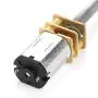 DC 6/12V N20 Metal Speed Reduction Motor Micro Electric Motor with Long Output Shaft M4 x 100mm(6V 60RPM)