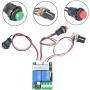 Fafeicy PWM DC Motor Speed Regulator, DC 6~24V CW CCW Rotation Switch Controller Lockless Switch