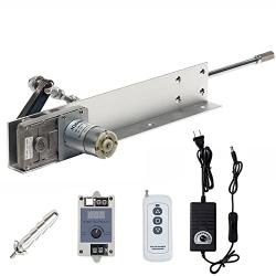 JQDML DIY Reciprocating Linear Actuator Kit Motor DC 24V High Torque 40 lbs, Max Speed 120RPM,Stroke Adjustable 1.2