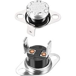 uxcell KSD301 Thermostat 50°C/122°F 10A N.C Adjust Snap Disc Temperature Switch for Microwave,Oven,Coffee Maker 2pcs