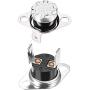 uxcell KSD301 Thermostat 50°C/122°F 10A N.C Adjust Snap Disc Temperature Switch for Microwave,Oven,Coffee Maker 2pcs