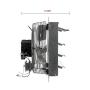 TPI Corporation CE14-DS Direct Drive Exhaust Fan, Shutter Mounted, Single Phase, 14
