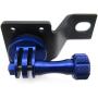 HTTMT- Motorcycle Rearview Mirror Camera Mount Bracket Holder Compatible with GoPro Hero 7/6/5/4 in Blue [P/N: GZSP-SP-015]
