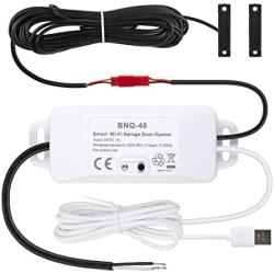 HBN Smart Garage Door Opener - Connected WiFi Garage Door Control, Compatible with Alexa & Google Home Assistant, No Hub Needed