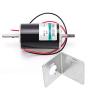 Fafeicy DC Motor, CW CCW HighSpeed Micro Double Output Shaft Speed Regulation Motor, 40 x 8mm Output Shaft, Adopts Double Ball Bearings, XD60D9412Y50S 80W 12V(with Bracket)
