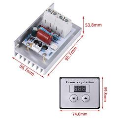 10000W SCR Digital Voltage Regulator,AC 220V 80A Electrical Motor Speed Controller Regulator, High Power Voltage Regulator Dimming Thermostat