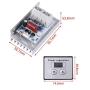 Régulateur de tension numérique 10000W, Contrôleur de vitesse électrique Moteur 220V AC 80A, Régulateur de tension haute puissance, Thermostat de gradation. Régulateur de tension numérique 10000W, Contrôleur de vitesse électrique Moteur 220V AC 80A, Régulateur de tension haute puissance, Thermostat de gradation.