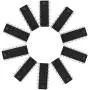 Obuyke L293D Stepper Motor Drivers, 10pcs L293D DIP 16- pin ICStepper Motor Driver Controllers Motor Accessory, Black, V2FR1272916QTVKI7DN9E3D4