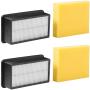 Filter Pack for Bissell CleanView Upright Vacuums 1008 9595A, 1819, 1822, 1825, 1831, 1330, 1332 Replacement Filters Kit.2 Pre-Motor Foam Filter and 2 Post-Motor Filter.