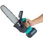 12-inch portable chainsaw, rechargeable, 700W power motor, weighing 1.8kg, with black storage box, suitable for garden pruning and wood cutting. tool
