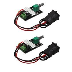 V TELESKY PWM DC Motor Speed Controller 1203BB DC Motor Driver 3A Motor Driver Adjustable Reversible Switch 6V 12V 24V 28V 80W (2Pcs)