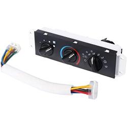 X AUTOHAUX 1 Set HVAC Heater Control Panel with Blower Motor Switch for Jeep Wrangler TJ 1999-2004 55037473AB BL101 HS-373