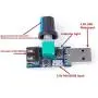 USB Fan Speed Controller, DC 5V Stepless Mini USB Fan Governor DC 4-12V to 2.5-8V 5W Regulator Speed Control Knob with Switch(3PCS)