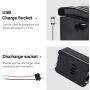 Jieoto Ebike Battery 36V 15AH 20AH Ebike Lithium Ion Battery with 2A Charger and BMS Protection Board for 750W 500W/350W/200W Electric Lithium Bike Battery Motors