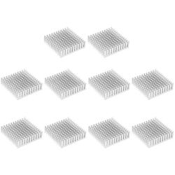 uxcell Radiators Heatsink for Stepper Motor,3D Printer 40x40x11mm Silver 10pcs