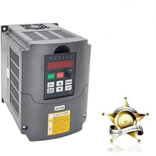 VFD 220V 0.75KW 1hp Variable Frequency Drive CNC VFD Motor Drive Inverter Converter for Spindle Motor Speed Control HUANYANG HY-Series(0.75KW, 220V)
