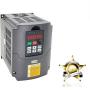 VFD 220V 0.75KW 1hp Variable Frequency Drive CNC VFD Motor Drive Inverter Converter for Spindle Motor Speed Control HUANYANG HY-Series(0.75KW, 220V)