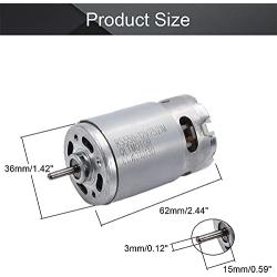 Fielect 21000RPM 12V DC Motor RS 550 Motor 79MMD D Shaft High Torque Electric Motor for Drills, Robots, RC Vehicals, Remote Controlled Cars/Robot, Saw Repair