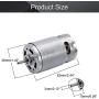 Fielect 21000RPM 12V DC Motor RS 550 Motor 79MMD D Shaft High Torque Electric Motor for Drills, Robots, RC Vehicals, Remote Controlled Cars/Robot, Saw Repair