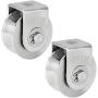 ZIQI 2 Inch Pulley Block V Type 304 Stainless Steel Pulley Roller, Duplex Bearing Super Silent Heavy Duty V Grooved Wheel Loading 660lb/300 Kg for Material Handling and Moving - 2 Pack