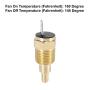 X AUTOHAUX Universal Automotive Radiator Engine Cooling Fan Temperature Thermo Sensor Switch 3/8
