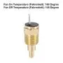 X AUTOHAUX Universal Automotive Radiator Engine Cooling Fan Temperature Thermo Sensor Switch 3/8