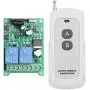 ZABLL 12V 24V 36V 48V Wireless RF Remote Control Relay Switch 2 CH 433MHz Receiver with 984ft Long Range Wireless Light Switch for Household Appliances,Industrial Equipment,Garage Door
