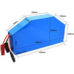 Wnicek 72V 50Ah E-Bike Battery Electric Motorcycles Li-ion Battery Pack with 5A Fast Charger for 500W-5500W Motor