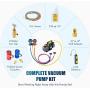 Orion Motor Tech R1234yf AC Gauges and Vacuum Pump, with Leak Detector 5FT Hoses R1234yf can tap R1234yf Quick Couplers, 4 cfm Vacuum Pump and Manifold Gauge Set, 1/3 HP Vacuum Pump R1234yf Gauge Set