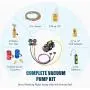 Orion Motor Tech R1234yf AC Gauges and Vacuum Pump, with Leak Detector 5FT Hoses R1234yf can tap R1234yf Quick Couplers, 4 cfm Vacuum Pump and Manifold Gauge Set, 1/3 HP Vacuum Pump R1234yf Gauge Set
