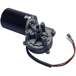 BEMONOC High Torque 24V DC Electric Reversible Gear Motor 50 RPM Right Angle Thread Shaft for Volume Gate Garage Door
