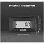 HonorMeet Digital Hours Meter Kits, AC/DC 5V to 277V,Total Hours for Maintenance Service,Used for Garden Tractor Generator Compressor ATV Outboard Motor Golf Cart Forklift Snowblower.