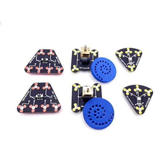 Circuit Scribe Accessory Bundle Kit | 2X Each: LED Light, Motor, Foam Wheel, Switch | Learning & Education STEM Toy for Ages 8+