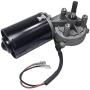 BEMONOC High Torque PMDC Right Angle Gear Motor 24V Reversible 50 RPM (Right Gear-Box) Barbecue Grill Motor with Double Flat Shaft