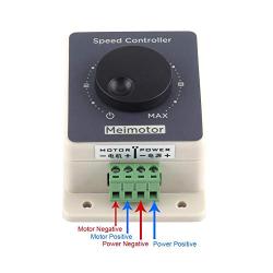 DC Motor Speed Controller, 10-60V 20A Pulse Width Modulator PWM HHO RC Speed Regulator Motor Speed Controller Waterproof Shell High Power 20A with Housing