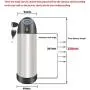 Jieoto 24V 36V 48V E-Bike Water Bottle Battery Waterproof Li-ion Battery Pack Fits for 200W 250W 400W 500W 750W 1000W E-Bike Motors with Charger and T Output Line