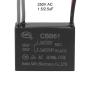 uxcell Ceiling Fan Capacitor CBB61 1.5/2.5uF 250V AC 4 Wires Metallized Polypropylene Film Capacitor 38x28x18mm for Electric Fan Pump Motor Generator